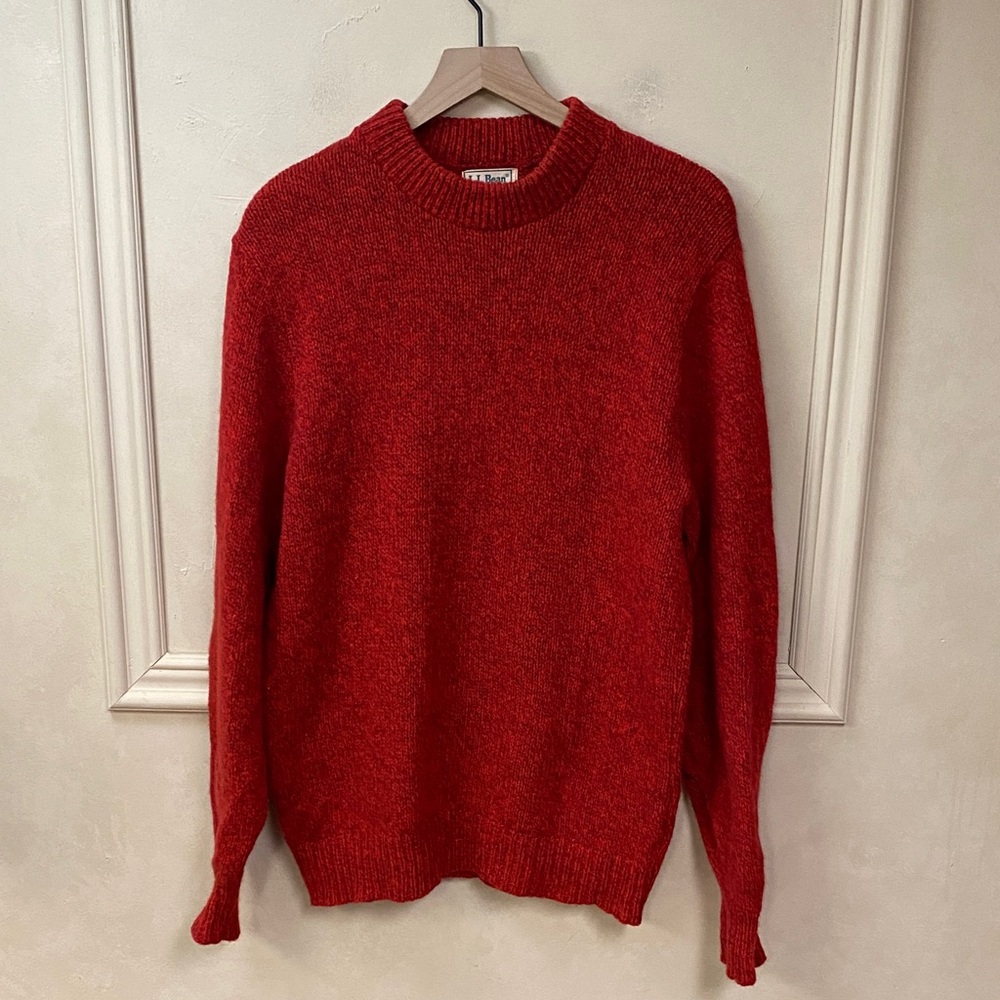 L.L. Bean Red Crewneck Men’s Sweater